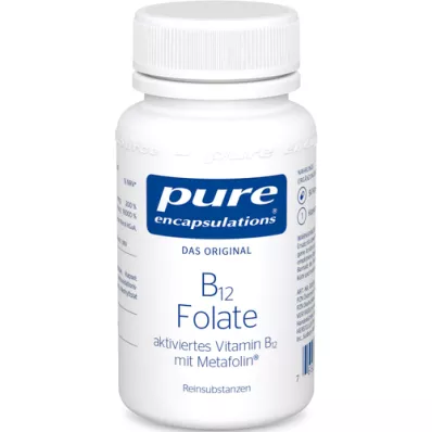 PURE ENCAPSULATIONS Gélules de folate B12, 90 gélules