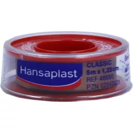 HANSAPLAST Bande de fixation Classic 1,25 cmx5 m, 1 pc