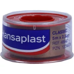 HANSAPLAST Pansement de fixation Classic 2,5 cmx5 m, 1 pc