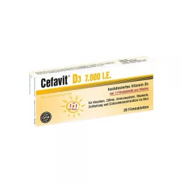 CEFAVIT D3 7.000 I.U. comprimés pelliculés, 20 pc