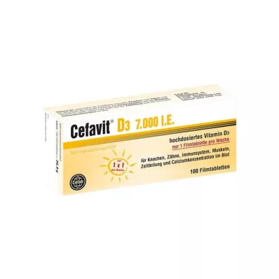 Cefavit D3 7 000 UI comprimés pelliculés, 100 pc Cefavit D3 7 000 UI comprimés pelliculés, 100 pc