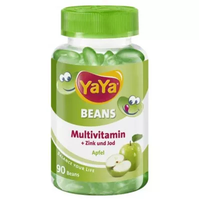 YAYA BEANS Dragées à mâcher au zinc et à liode de pomme, 90 pces