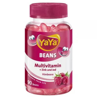 Yaya Beans Framboise Zinc et Iode Chews, 90 pc
