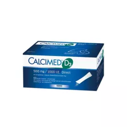 CALCIMED D3 500 mg/1000 I.E. Direct granulés, 60 pc