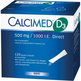 CALCIMED D3 500 mg/1000 U.I. Direct granulés, 120 pc