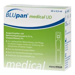 Blupan médical UD gouttes pour les yeux, 20X0,5 ml