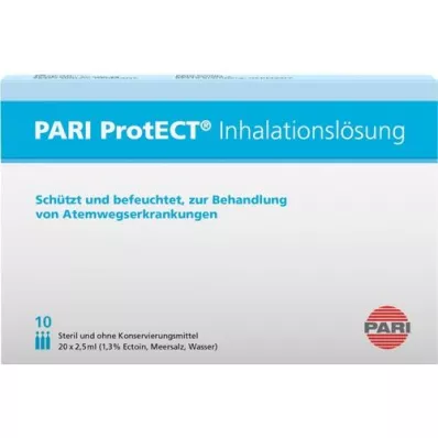 PARI Solution pour inhalation ProtECT avec ectoïne, ampoules de 10X2.5 ml