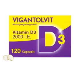 VIGANTOLVIT 2000 UI de vitamine D3 en gélules, 120 gélules