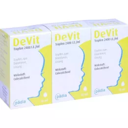Devit gouttes 2400 UI/ml gouttes orales, 3X10 ml