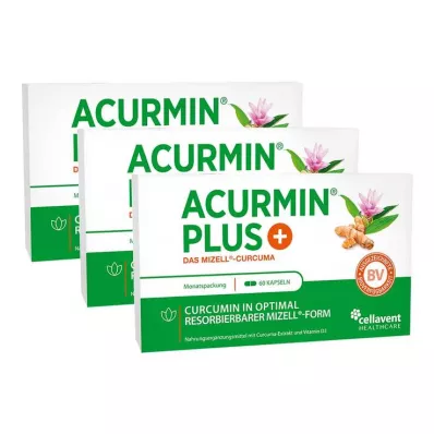 Acurmin Plus Les capsules molles de curcuma micellaire, 180 pc Acurmin Plus Les capsules molles de curcuma micellaire, 180 pc