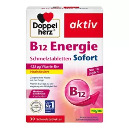 DOPPELHERZ Comprimés instantanés dénergie B12, 30 pièces