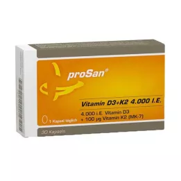 PROSAN Gélules de vitamine D3+K2 4.000 UI, 30 gélules