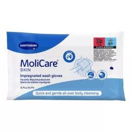 MOLICARE SKIN Gants de toilette, 8 pces