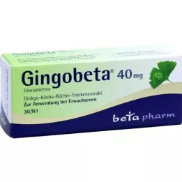 GINGOBETA 40 mg Comprimés pelliculés, 30 pc