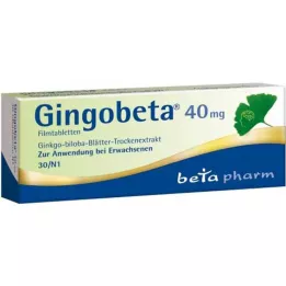 GINGOBETA 40 mg Comprimés pelliculés, 30 pc