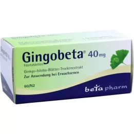 GINGOBETA 40 mg Comprimés pelliculés, 60 comprimés