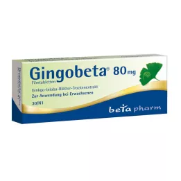 GINGOBETA 80 mg Comprimés pelliculés, 30 pcs