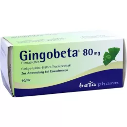 GINGOBETA 80 mg Comprimés pelliculés, 60 comprimés