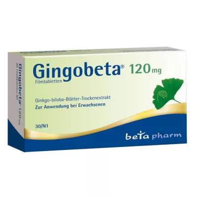 Gingobeta 120 mg comprimés pelliculés, 30 pc Gingobeta 120 mg comprimés pelliculés, 30 pc