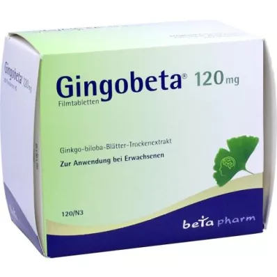 GINGOBETA 120 mg Comprimés pelliculés, 120 pc