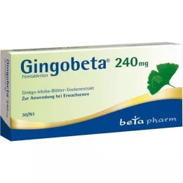 GINGOBETA 240 mg Comprimés pelliculés, 30 pcs