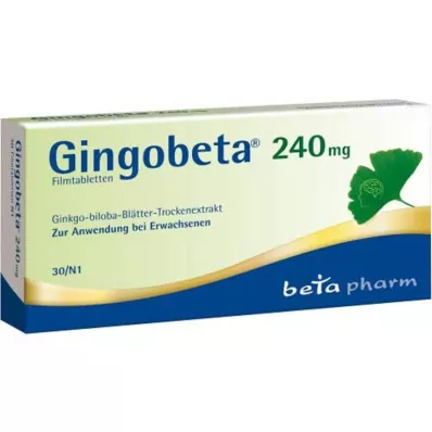 Gingobeta 240 mg comprimés pelliculés, 30 pc