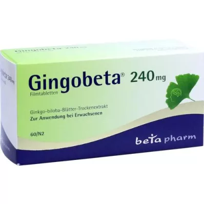 GINGOBETA 240 mg Comprimés pelliculés, 60 comprimés