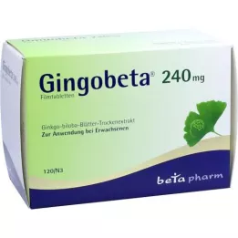 GINGOBETA 240 mg Comprimés pelliculés, 120 pc