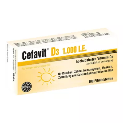 CEFAVIT D3 1.000 I.U. comprimés pelliculés, 100 pc