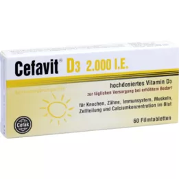 CEFAVIT D3 2.000 I.U. comprimés pelliculés, 60 pc