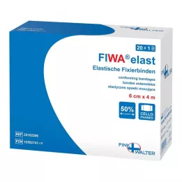FIXIERBINDE élastique 6 cmx4 m cellophané, 1 pc