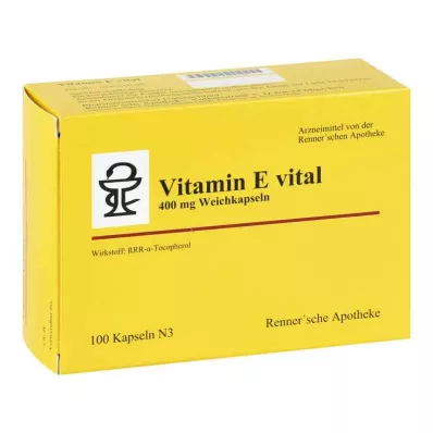 Vitamine E vitale 400 mg Rennersche Apotheke Softk.(100 pièces)