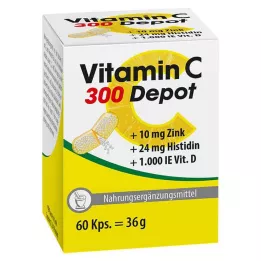 VITAMIN Gélules C 300 Depot+Zinc+Histidine+D, 60 gélules