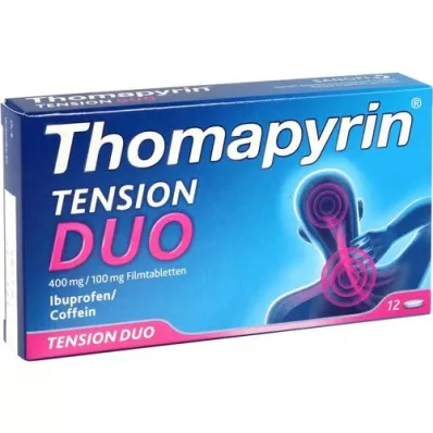 THOMAPYRIN TENSION DUO 400 mg/100 mg Comprimés pelliculés, 12 pces