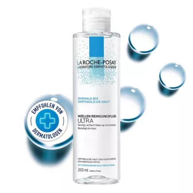 La Roche-Posay Fluide Nettoyant Micellaire Ultra pour peaux sensibles, 200 ml La Roche-Posay Fluide Nettoyant Micellaire Ultra pour peaux sensibles, 200 ml