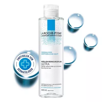 La Roche-Posay Fluide Nettoyant Micellaire Ultra pour peaux sensibles, 400 ml