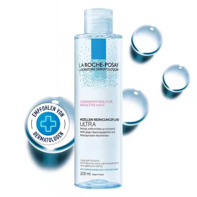 La Roche-Posay Fluide Nettoyant Micellaire Peaux Réactives, 200 ml