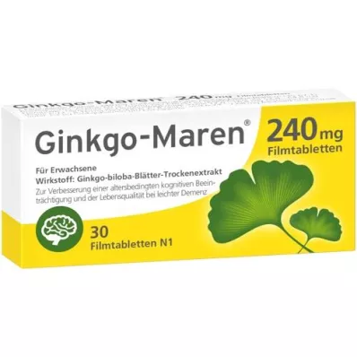 GINKGO-MAREN 240 mg Comprimés pelliculés, 30 pcs