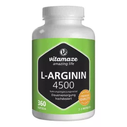 L-ARGININ HOCHDOSIERT Gélules de 4.500 mg, 360 gélules