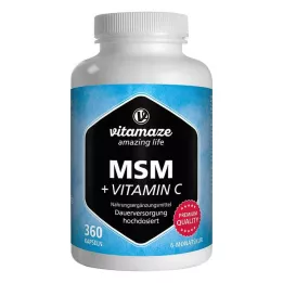 MSM HOCHDOSIERT+Gélules de vitamine C, 360 gélules