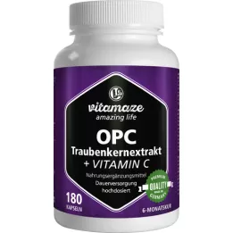 OPC TRAUBENKERNEXTRAKT Capsules à haute dose de vitamine C, 180 capsules