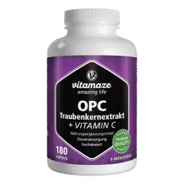 OPC TRAUBENKERNEXTRAKT Capsules à haute dose de vitamine C, 180 capsules