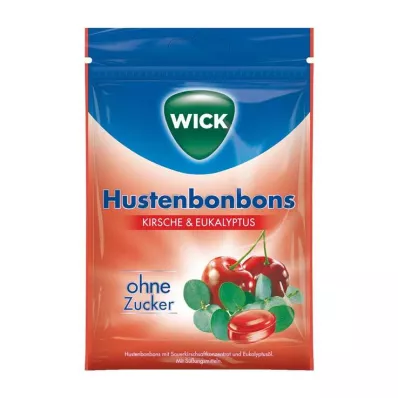WICK Cerise sauvage &amp; Bonbons à leucalyptus sans sucre Btl, 72 g
