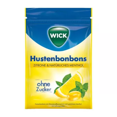 WICK Citron &amp; Bonb.nat.menthol sans sucre sachet, 72 g