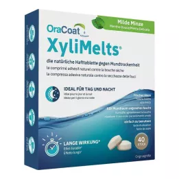 ORACOAT XyliMelts pastilles adhésives menthe douce, 40 pcs