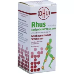 RHUS TOXICODENDRON D 6 tabl. pour douleurs rhumatismales, 80 pces