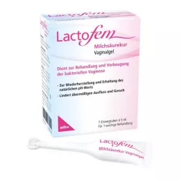 LACTOFEM Cure dacide lactique en gel vaginal, 7X5 ml