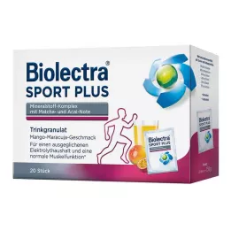 BIOLECTRA Granulés à boire Sport Plus, 20X7.5 g