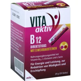 VITA AKTIV Bâtonnets de B12 aux protéines, 20 bâtonnets