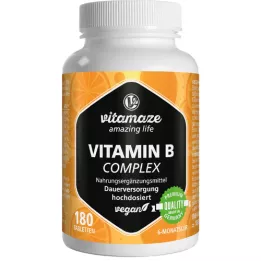 VITAMIN B COMPLEX comprimés végétaliens hautement dosés, 180 pc
